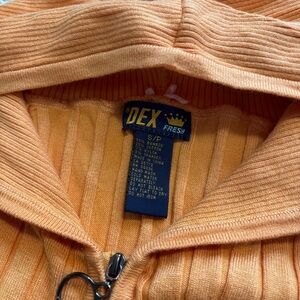 Dex Vibrant Orange Ribbed Sweater